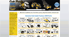 Desktop Screenshot of cubparts.com